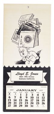Lloyd E. Jones 1957 Calendar