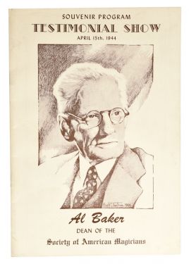 Al Baker Testimonial Show Souvernir Program