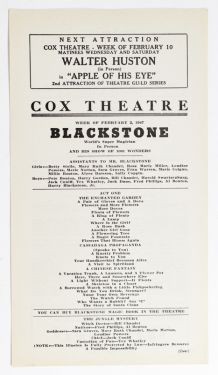 Blackstone: Cox Theatre