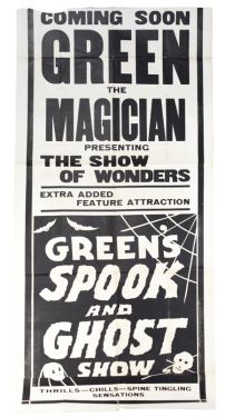 Green's Spook and Ghost Show Advertisement