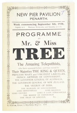 Mr. & Miss Tree, The Amazing Telepathists Program