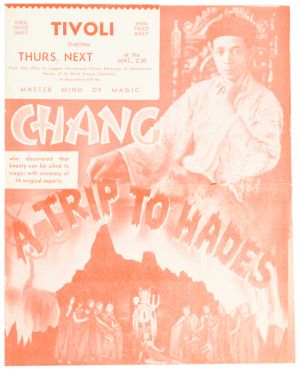 Advertisement for Chang, A Trip to Hades