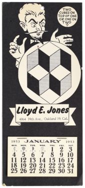 Lloyd E. Jones 1953 Calendar
