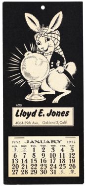 Lloyd E. Jones 1952 Calendar