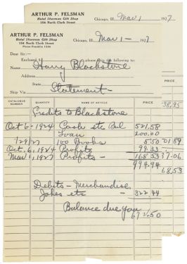 Blackstone Receipts