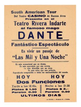 Dante Spanish Handbill