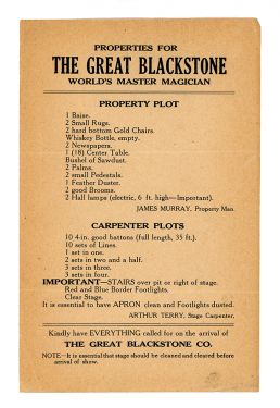 The Great Blackstone Property Plot