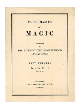 I. B. M. Magic Show Program