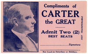Carter the Great Complimentary Pass