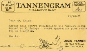 Louis Tannen "Tannengram" Postcard