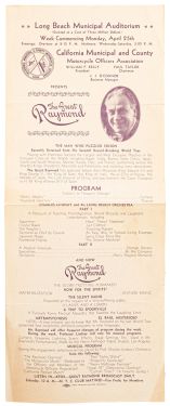 The Great Raymond Long Beach Municipal Auditorium Broadside