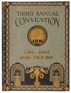 Third Annual I. B. M. Convention Souvenir Program