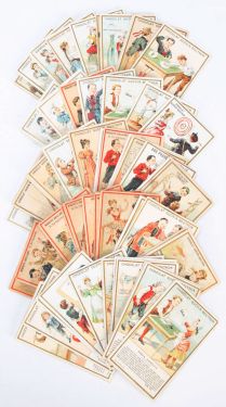 Collection of Chocolat Guérin-Boutron Magic Trade Cards