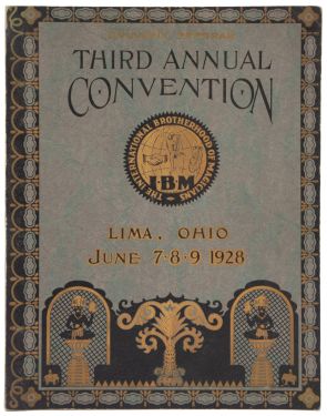 Third Annual I.B.M. Convention Souvenir Program