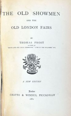 The Old Showmen and the Old London Fairs