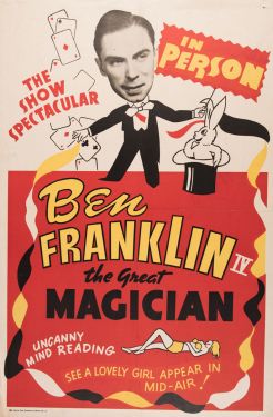 Ben Franklin IV, The Great Magician Poster