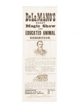 De La Mano's Great Magic Show and Educated Animal Exhibition