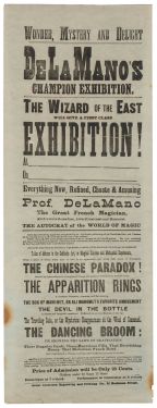 De La Mano's Champion Exhibition Broadside