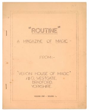 Veroni House of Magic Catalog, Number 1