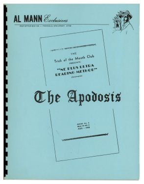 Al Mann Exclusives: The Apodosis