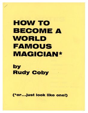 How to Become a World Famous Magician