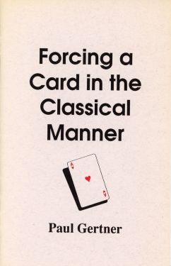 Forcing a Card in the Classical Manner