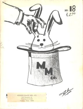 Modern Magic Mfg. Co. Catalog No. 18