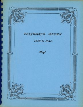 A Contribution to Conjuring Bibliography, English Language 1580 to 1850