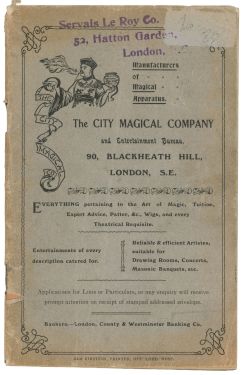 The City Magical Company Catalog