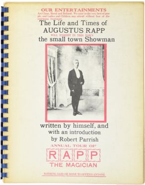 The Life and Times of Augustus Rapp: the Small Town Showman