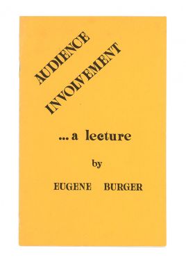 Audience Involvement … a Lecture (Inscribed and Signed)