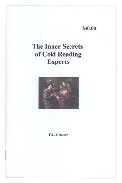 The Inner Secrets of Cold Reading Experts, Monograph I