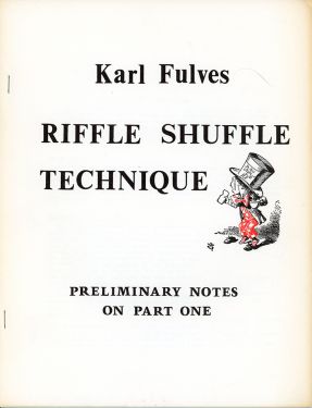 Riffle Shuffle Technique: Preliminary Notes on Part One