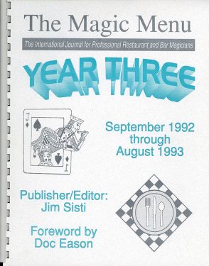The Magic Menu, Year Three: September 1992-August 1993