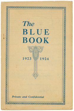 The Blue Book, 1923-1924