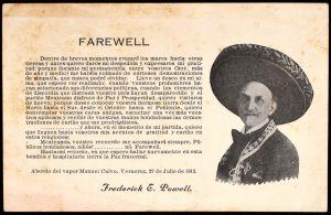 Frederick E. Powell Farewell Postcard