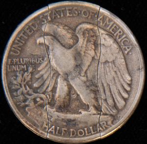 Folding Walking Liberty Half Dollar 