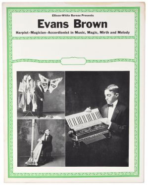 Evans Brown Blank Window Card