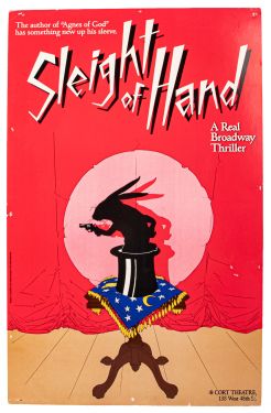 Sleight of Hand, a Real Broadway Thriller Window Card